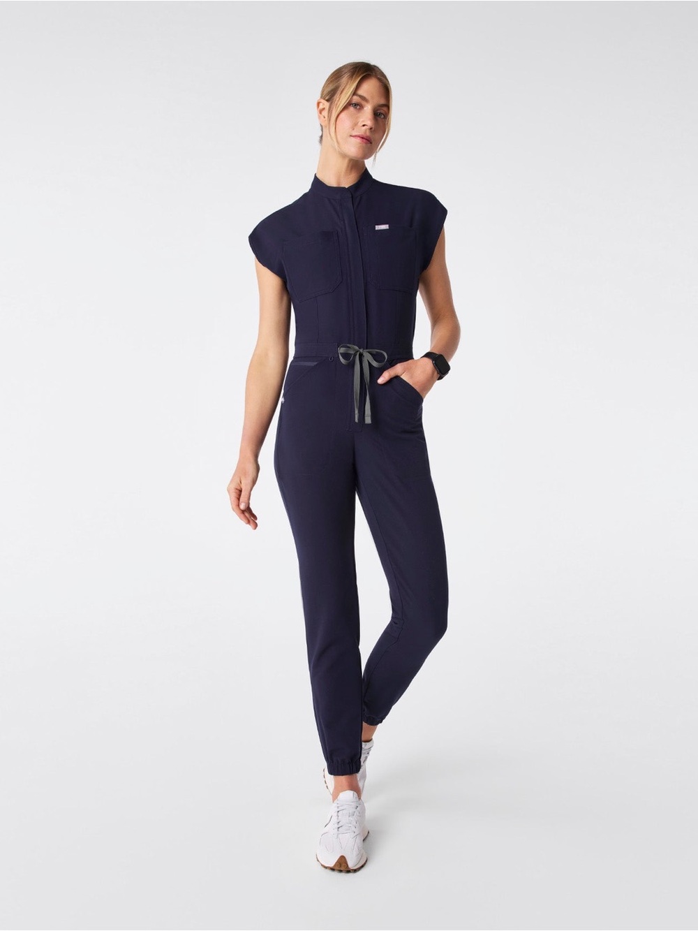 Figs Navy Blue Utility Jumpsuit